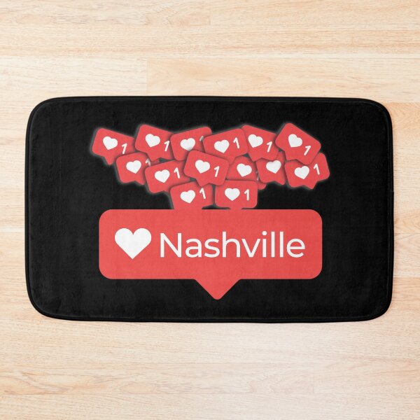 Item preview, Love My Nashville, Tennessee Notification Hearts designed and sold by elhefe.