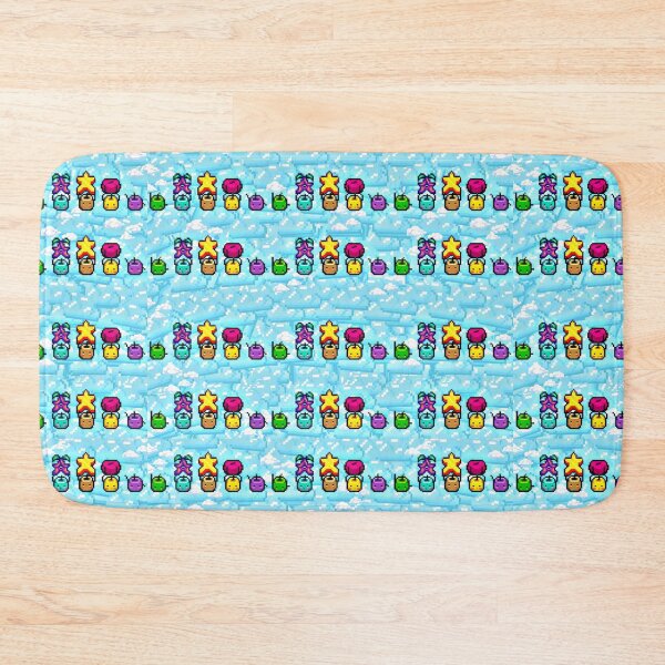 Item preview, Stardew Valley junimos pattern blue designed and sold by jellyrelish.