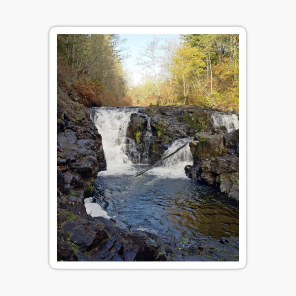 Autumn Yacolt Falls Sticker