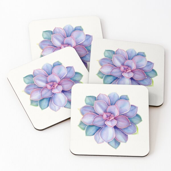 Item preview, Echeveria Gibbiflora Watercolor Succulent Art designed and sold by BotanicPrints.