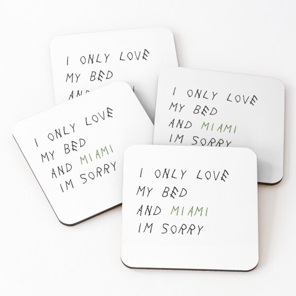 Item preview, I only love my bed and Miami green designed and sold by delilahrap.