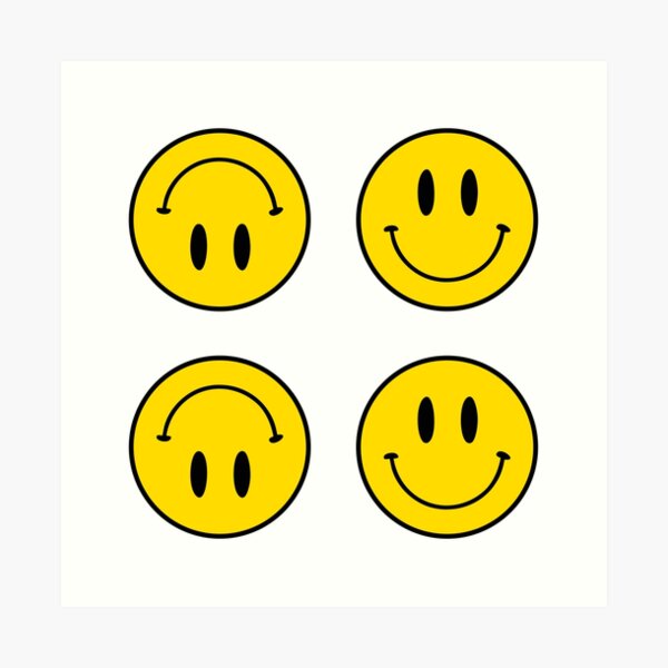 Yellow Smiley Face Wall Art Redbubble