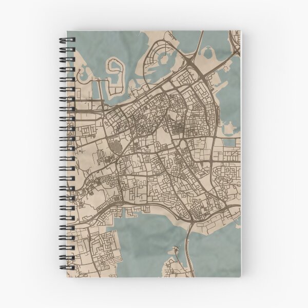 Artikelvorschau, Manama Sepia Karte entworfen und verkauft von CPTVDesign.