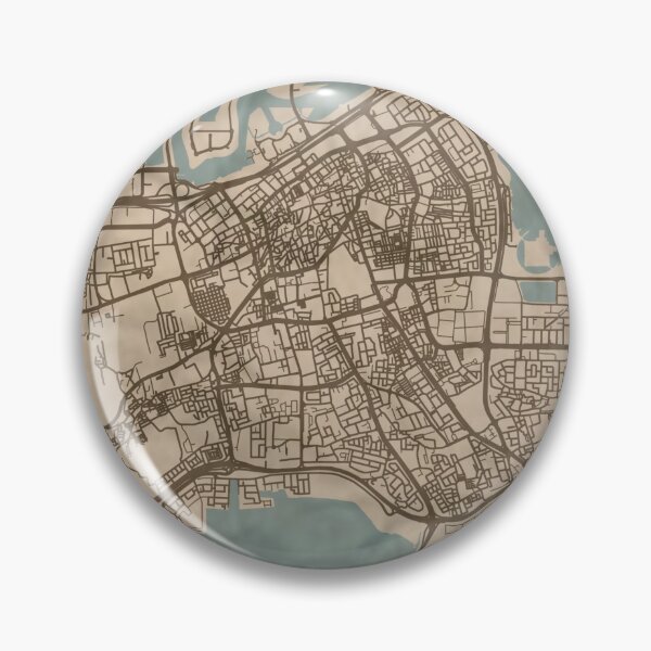 Item preview, Manama Sepia Map designed and sold by CPTVDesign.