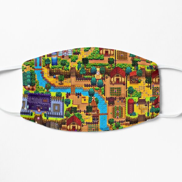 Stardew valley map Flat Mask
