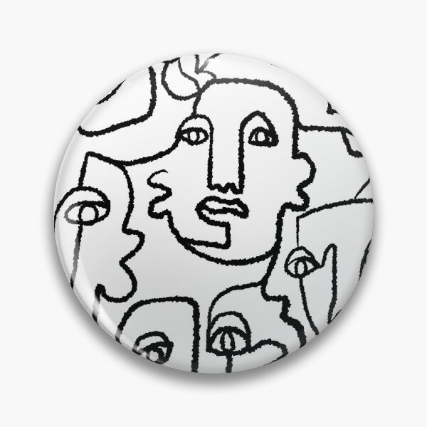 Item preview, Abstract faces (#2) designed and sold by emilyzigo.