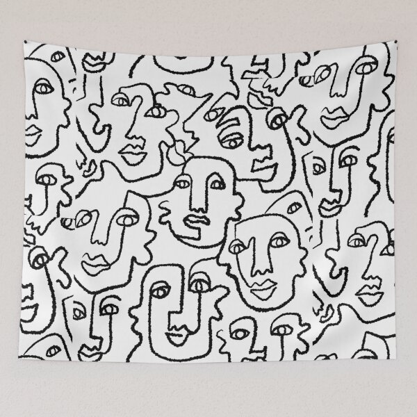 Item preview, Abstract faces (#2) designed and sold by emilyzigo.