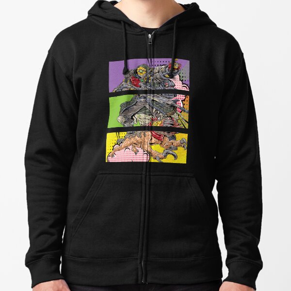 FL4K The Beastmaster with Guard Skag Borderlands 3 Rakk Attack! Pop Up Art Zipped Hoodie