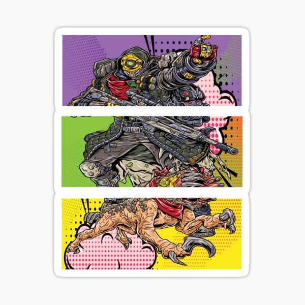 FL4K The Beastmaster with Guard Skag Borderlands 3 Rakk Attack! Pop Up Art Sticker