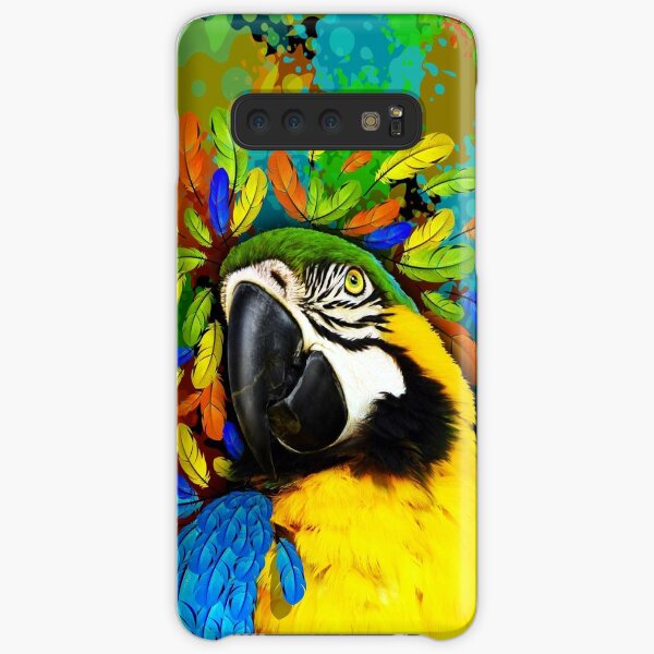 Gold and Blue Macaw Parrot Fantasy Samsung Galaxy Snap Case