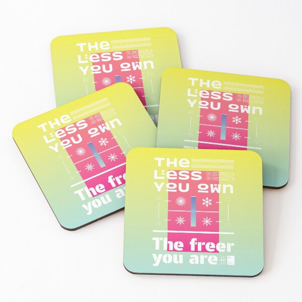 Item preview, The less you own, the freer you are designed and sold by quotesonposters.