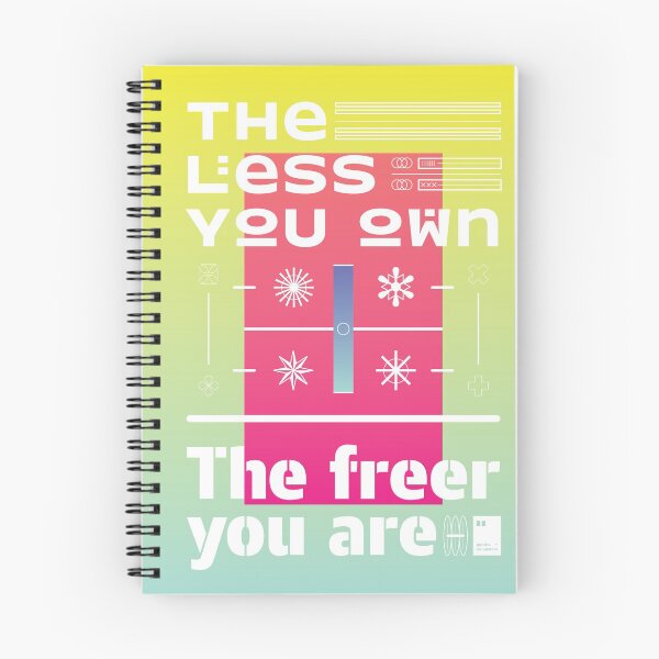 Item preview, The less you own, the freer you are designed and sold by quotesonposters.