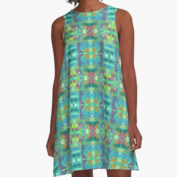 Trippy Drippy A-Line Dress