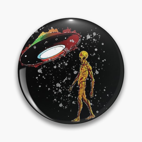 Item preview, Alien and Spaceship  designed and sold by ColorfulMystic.