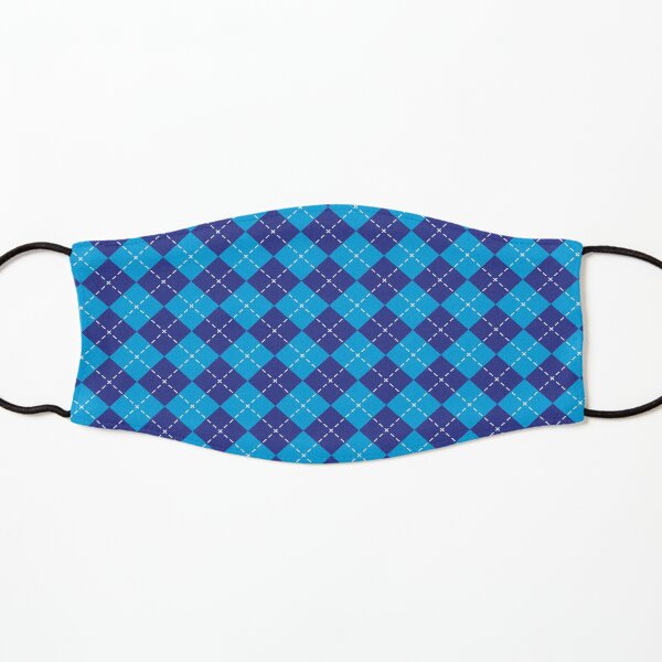 Argyle Pattern | Shades of Blue | Scottish Patterns | Highland Patterns | Classic Patterns | Kids Mask