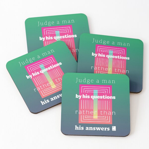 Item preview, Judge a man by his questions rather than his answers. designed and sold by quotesonposters.