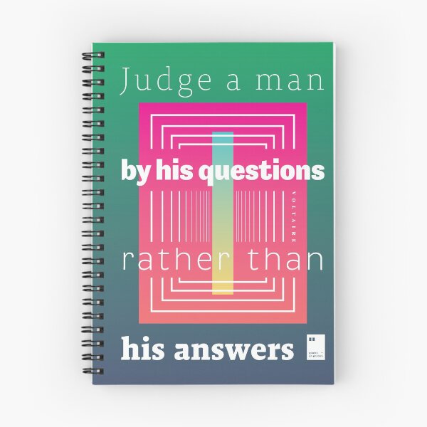 Item preview, Judge a man by his questions rather than his answers. designed and sold by quotesonposters.