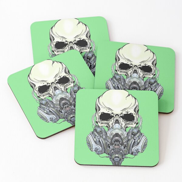 Item preview, cyberpunk skull in tech designed and sold by Raul Lopez Pomares.