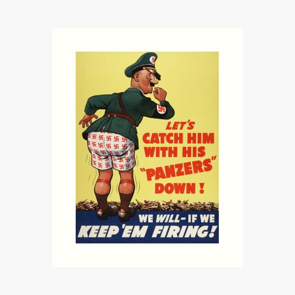Vista previa del artículo con la obra «Cartel de propaganda vintage de la Segunda Guerra Mundial - Guerra retro», diseñado y vendido por Very Peculiar.