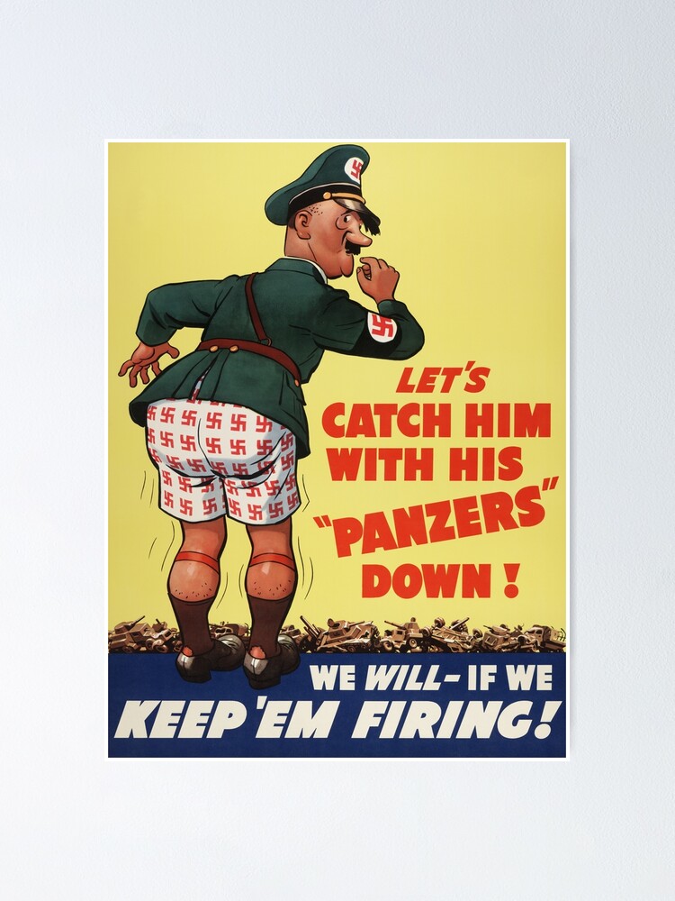 Póster «Cartel de propaganda vintage de la Segunda Guerra Mundial - Guerra  retro» de verypeculiar | Redbubble