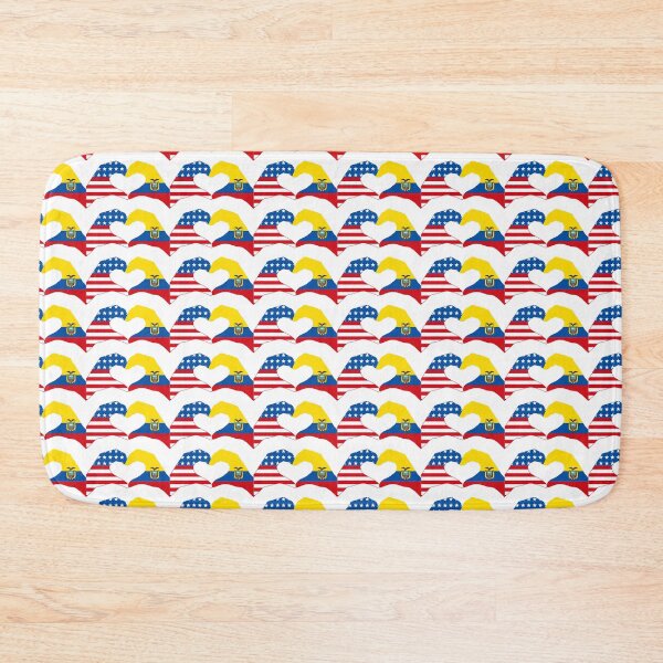 Item preview, We Heart USA & Ecuador Patriot Flag Series designed and sold by Carbon-Fibre Media.