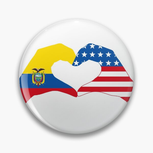 Item preview, We Heart Ecuador & USA Patriot Flag Series designed and sold by Carbon-Fibre Media.