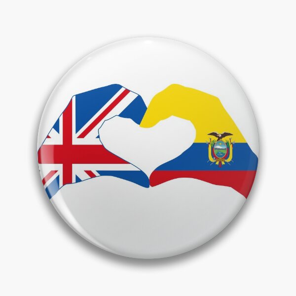 Item preview, We Heart UK & Ecuador Patriot Flag Series designed and sold by Carbon-Fibre Media.