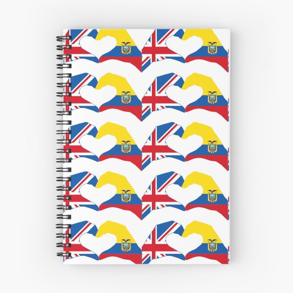 Item preview, We Heart UK & Ecuador Patriot Flag Series designed and sold by Carbon-Fibre Media.