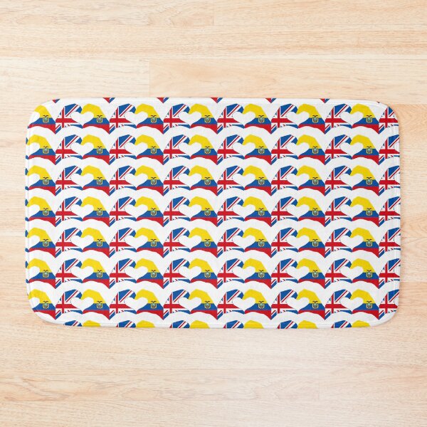 Item preview, We Heart UK & Ecuador Patriot Flag Series designed and sold by Carbon-Fibre Media.