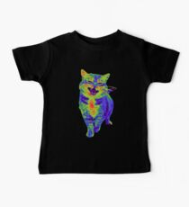 Psychedelic Cat Baby Tee