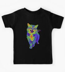 Psychedelic Cat Kids Tee