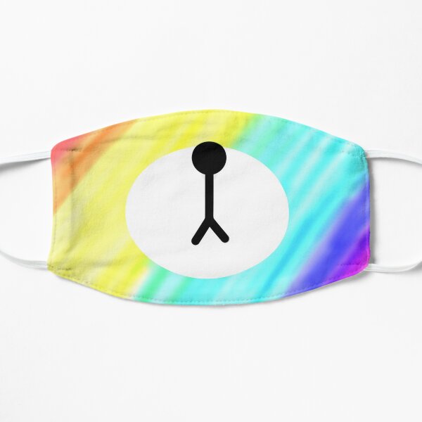 Cute Bear Face Masks Redbubble - how to get the rainbow bear mask in roblox