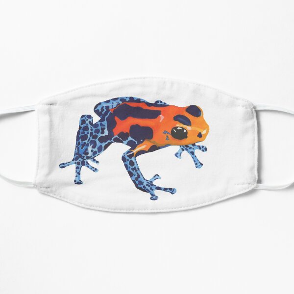 FROG - COLORFUL FROG - POISON FROG - Watercolor Painting Flat Mask