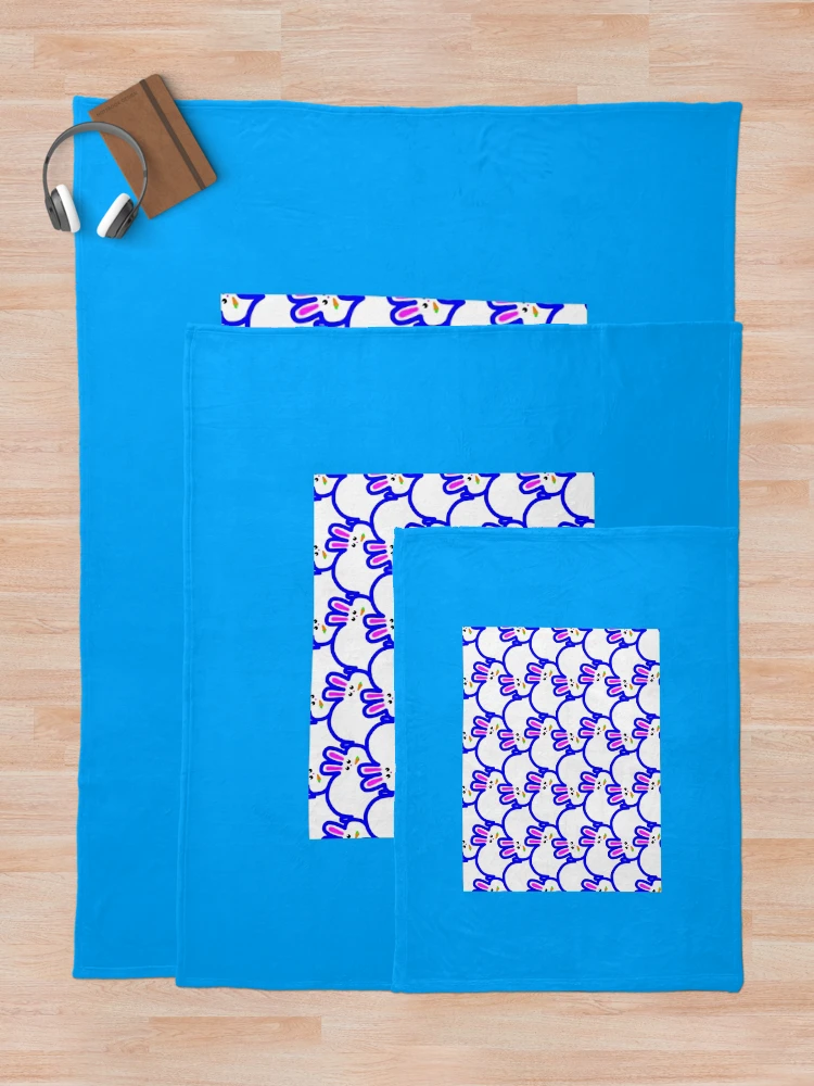 Thumbnail 5 of 6, Throw Blanket, Rabbit. Rabbit. Rabbit. Rabbit. Rabbit. designed and sold by weavernap.