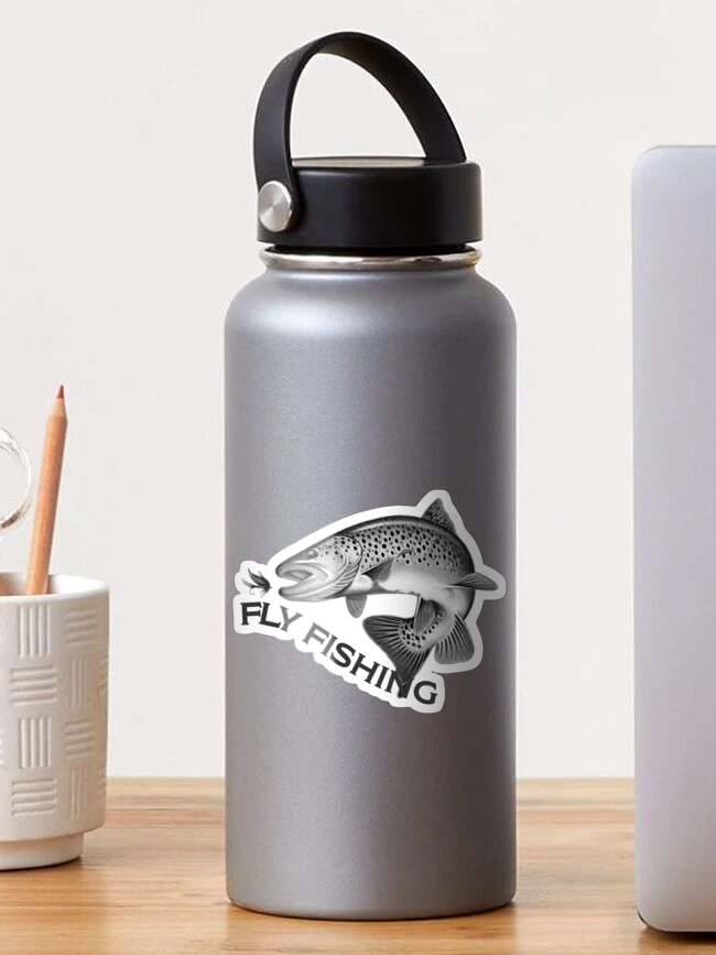 Brown Trout Sticker for water bottle for cars for boats coolers