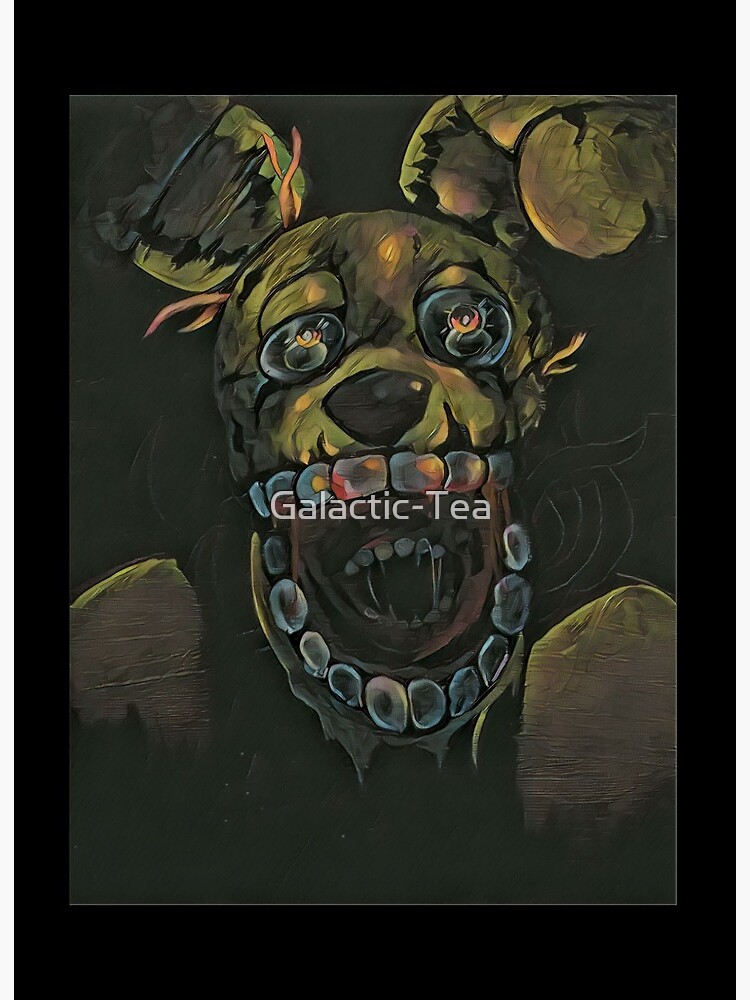 Into the Pit but it's Springtrap REMASTERED Art Board Print for