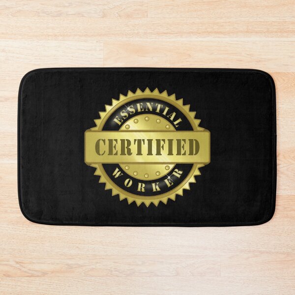 Item preview, Certified Essential Worker Badge 2 designed and sold by NicholiCosplay.