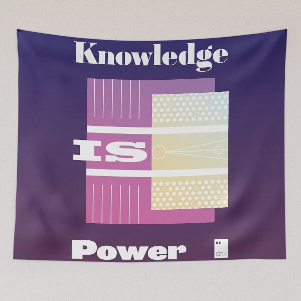 Item preview, Knowledge is power designed and sold by quotesonposters.
