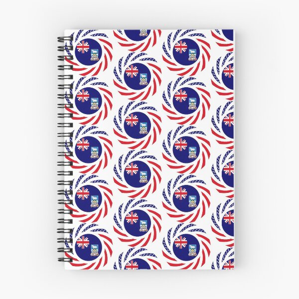 Item preview, Falklands Islander American Multinational Patriot Flag Series designed and sold by Carbon-Fibre Media.