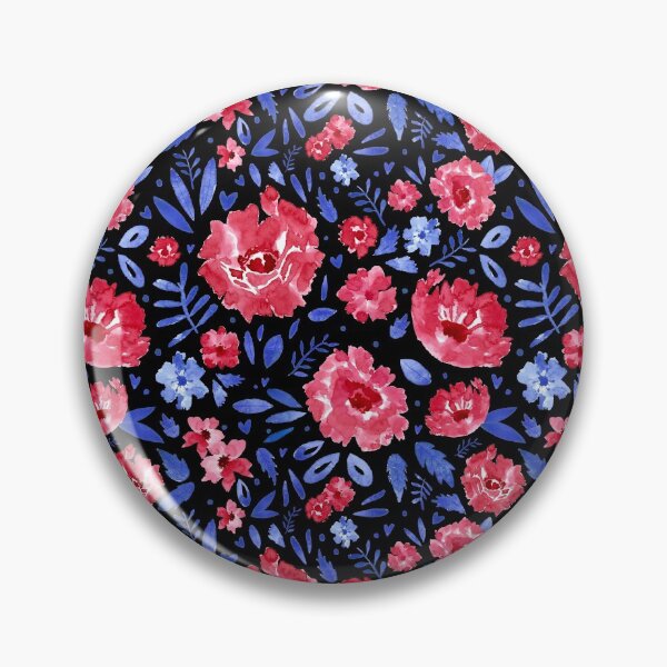 Item preview, Loose watercolor flowers with leaves dots and hearts  designed and sold by CrisBanana.
