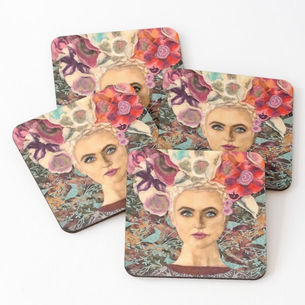 Olga Was Never a Wallflower Coasters (Set of 4)