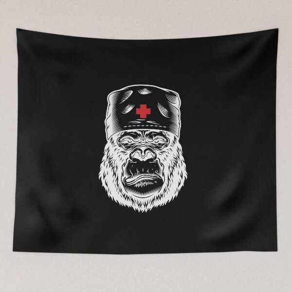 Item preview, Serious Monkey monochrome style designed and sold by Amineharoni.