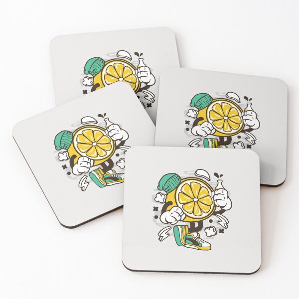 Item preview, Lemon Cartoon Character - Crazy fun art illustration designed and sold by Nickelparis.