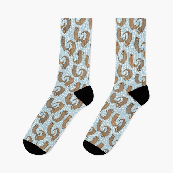 Item preview, Bubbly otters swimming otters designed and sold by stamptout.