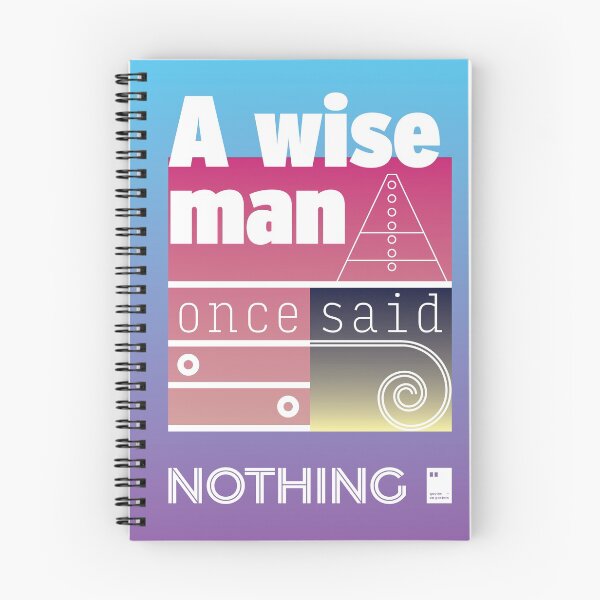 Item preview, A wise man once said nothing designed and sold by quotesonposters.
