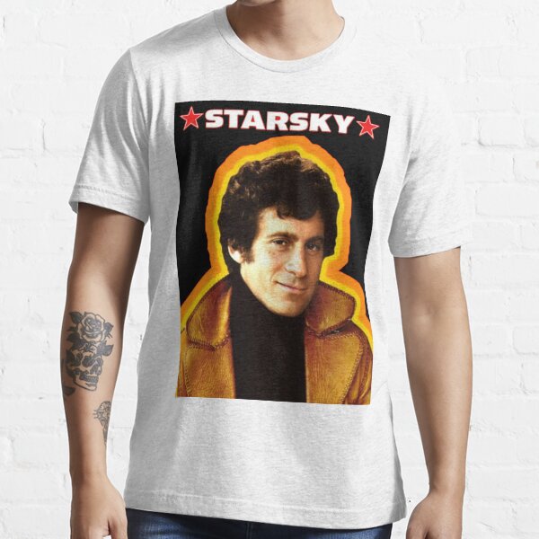T-shirt Starsky & Hutch - Marque Gildan, Coton, Coupe Régulière, Noir, Neuf Sans étiquette