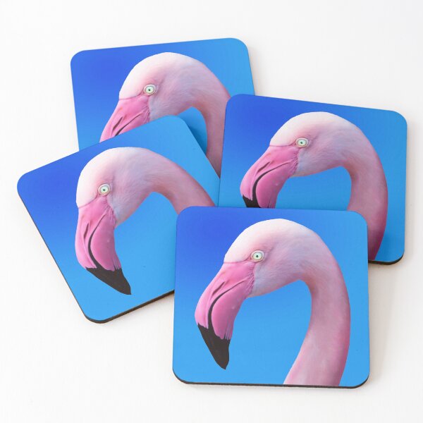 Item preview, Pink Flamingo Portrait Close Up designed and sold by BluedarkArt.