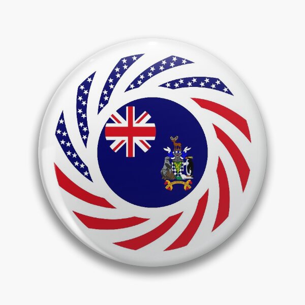 Item preview, South Georgia Islander American Multinational Patriot Flag Series designed and sold by Carbon-Fibre Media.
