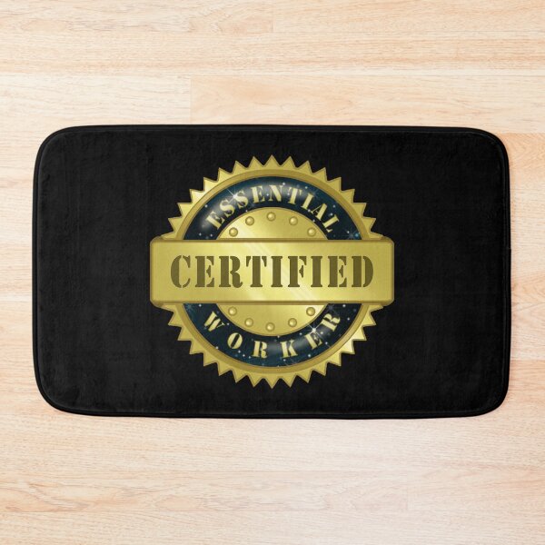 Item preview, Certified Essential Worker Badge 3 designed and sold by NicholiCosplay.