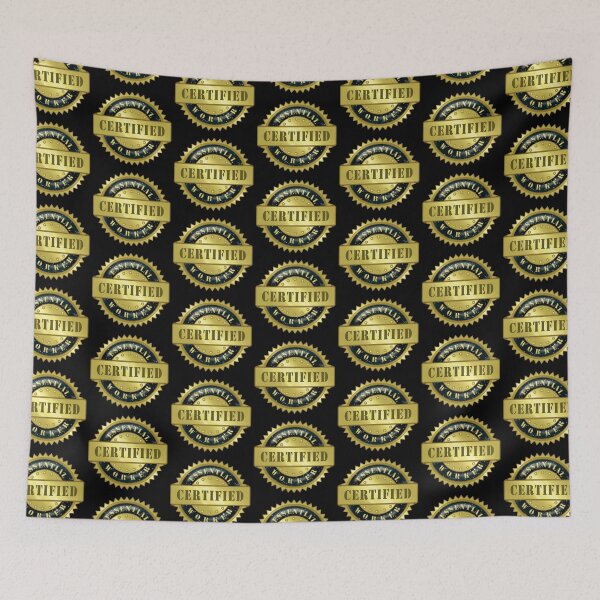 Item preview, Certified Essential Worker Badge 3 designed and sold by NicholiCosplay.